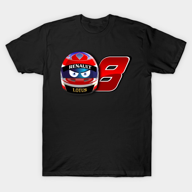 Romain Grosjean #8_ 2014 T-Shirt by Cirebox